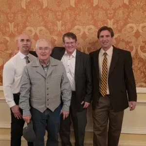 Tommy Rivera, Ed Snell, Mark Corbett, Dan Fetsco at Governor Prayer Breakfast 2-26-26